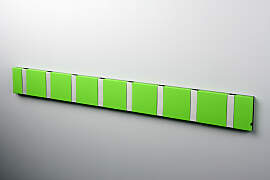 LoCa KNAX 8 Lime Garderobenleiste mit 8 Haken