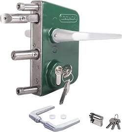 LOCINOX Drehtorschloss LAKQ4040 U2, Moosgrün RAL