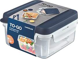 LocknLock TO GO Lunchbox mit Fächern 1,2L, Bento