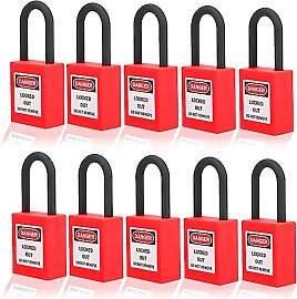 Lockout Lock 38mm, 10 Sets Lockout Tagout