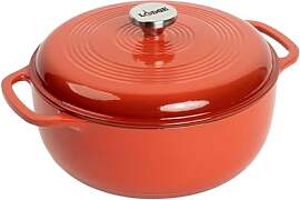 Lodge Schmortopf aus emailliertem Gusseisen, 6 l,