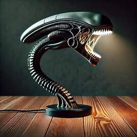 LOGT 2026 Neue Sci Fi LED Tischleuchte Alien 3D