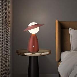 LOGT Figur Tischlampe mit Touch Dimmbare LED Akku