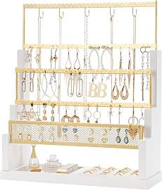 Lolalet Ohrringständer 5 Tiers Jewelry Organizer
