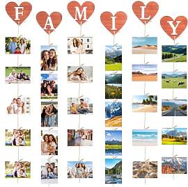 LOLANIUT 6er Bilderrahmen Collage Set – Fotowand 