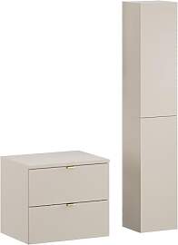 Lomadox Badezimmer Badmöbel Set 2-teilig mit 60