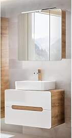Lomadox Badezimmer Waschplatz Set mit Keramik