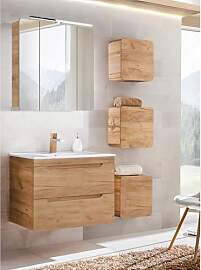 Lomadox Badezimmermöbel Set mit 81 cm Waschtisch