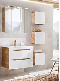 Lomadox Badmöbel Badezimmermöbel Set, Hochglanz
