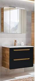 Lomadox Badmöbel Waschplatz Set, seidenmatt