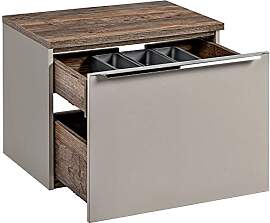 Lomadox Badmöbel Waschtisch Unterschrank Set,