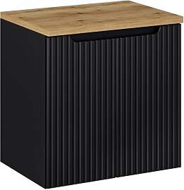 Lomadox Waschtisch-Unterschrank 60 cm schwarz