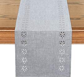 LOMOHOO Tischläufer Grau Modern 32x180cm Boho