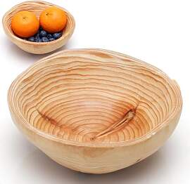 LOMUG Obstschale aus Holz, Holzschale Deko