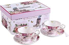 London Boutique Set aus Kaffee-/Teetassen und