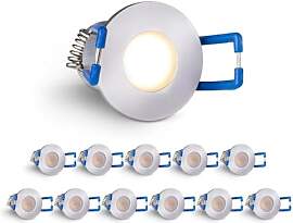 LongLife LED 12er Set Einbaustrahler Mini 3W 2700K 