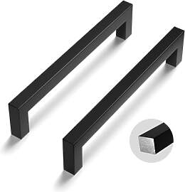 LONTAN 2 Stück Schrankgriffe Schwarz 160mm