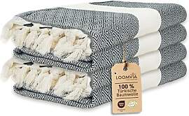 Loomvia | 4er Pack | Hamamtuch groß 100x180 aus