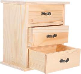 LOORGVEL Miniatur Schubladen Organizer Holz Mit