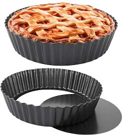 LOPYXBR 2 Stück Tarteform mit Hebeboden Set, 24x5 