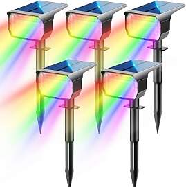 LOTMOS Bunt RGB Solarlampen für Außen Garten [5