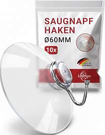 LouMaxx Saugnapf Haken Ø 60 mm - transparente