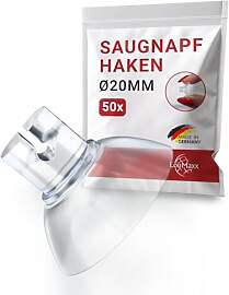 LouMaxx Saugnapf mit Kabelschlitz 50er Set -