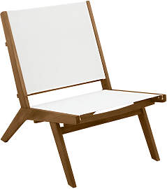 Lounge-Gartensessel aus Massivholz MALIBU