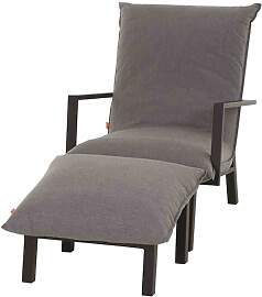 Lounge-Set Rockford matt anthrazit, Hocker+Sessel, 