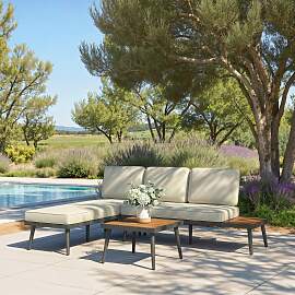 Loungegarnitur Sallie Creme