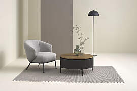 Loungesessel "SELVIK", grau, B:73cm