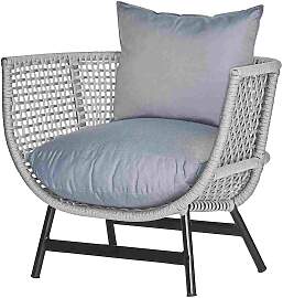 Loungesessel Suka aus Aluminium, modern und