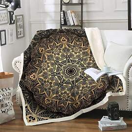 Loussiesd Boho Mandala Decke 150x200cm