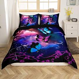 Loussiesd Schmetterling Bettwäsche Set 135x200cm