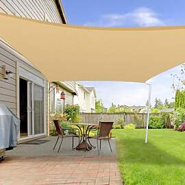 LOVE STORY Sonnensegel 2x3m Rechteckige Sand