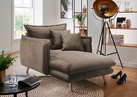 Loveseat HOME AFFAIRE "Lazio", braun,