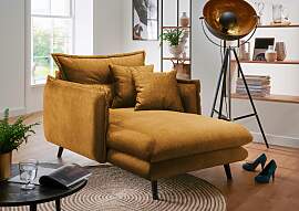 Loveseat HOME AFFAIRE "Lazio", gelb,