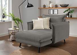 Loveseat HOME AFFAIRE "Lazio", grau
