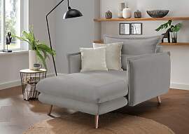 Loveseat HOME AFFAIRE "Lazio", grau
