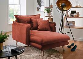 Loveseat HOME AFFAIRE "Lazio", orange