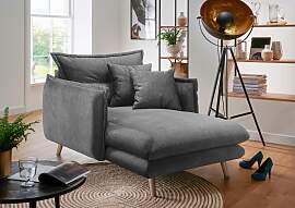 Loveseat HOME AFFAIRE "Lazio", schwarz