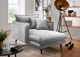 Loveseat HOME AFFAIRE "Lazio", silber,