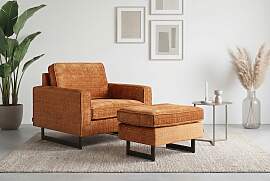Loveseat HOME AFFAIRE "Pinto 105 cm, Cord,