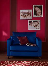Loveseat HOME AFFAIRE "Renesse", blau,