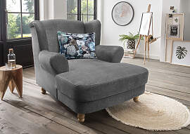 Loveseat HOME AFFAIRE "Tassilo", schwarz 