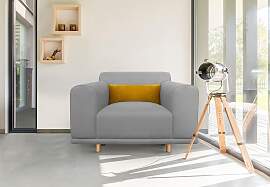 Loveseat OTTO HOME "Maroon Sessel", grau 