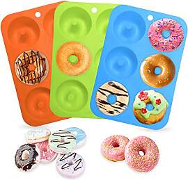 Lovesmile Donut Backform, 3 Stück Bagel Backform, 