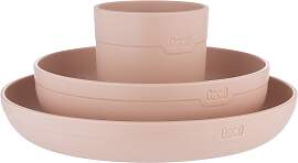 LOVI Tableware Set with Cup Geschirrset Nude 3 St.