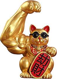 LOVIVER Gold Winkekatze, China Deko