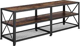 Lowboard - 141 cm, Industrial Holz dunkel, rustikal